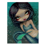Pearl Swirl Mermaid Postcard postcards