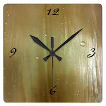 Pearlized Palm Frond Clocks