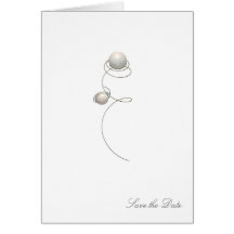 Pearls & Wire - Save the Date Card