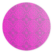 Pearly Purple Iridescent Round Envelope Seals Round Sticker