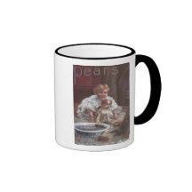 Pears Soap Girl Washing Dog Coffee Mugs