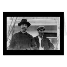 Peary and Bartlett North Pole 1909 Greeting Cards
