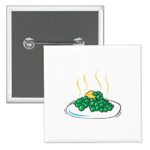 peas and butter pinback button