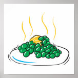 peas and butter print