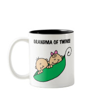 Peas in a Pod Grandma of Twins Mug