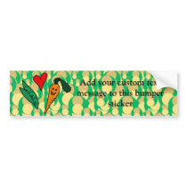 Peas Love Carrots, Cute Green and Orange Design