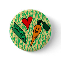 Peas Love Carrots, Cute Green and Orange Design