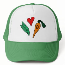 Peas Love Carrots, Cute Green and Orange Design