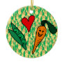 Peas Love Carrots, Cute Green and Orange Design