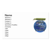 Peas on Earth Business Cards