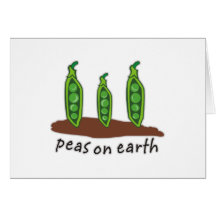 Peas on Earth Card