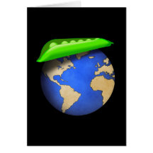 Peas On Earth Funny Greeting Card
