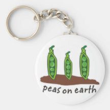 Peas on Earth Key Chains