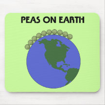 Peas On Earth Mouse Pads