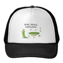 Peas, Peace, Everywhere - cute Pea Design Hat
