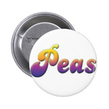 Peas Pinback Button