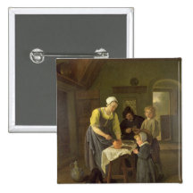 Peasant Family at Meal time, c.1665 Buttons