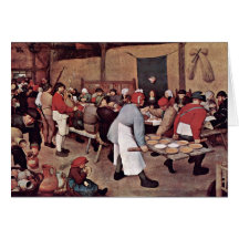 Peasant Wedding By Bruegel D. Ä. Pieter Greeting Card