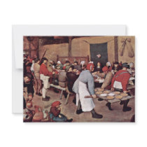 Peasant Wedding By Bruegel D. Ä. Pieter Custom Announcements