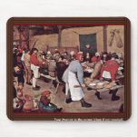 Peasant Wedding By Bruegel D. Ä. Pieter Mousepad