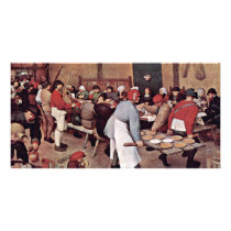 Peasant Wedding By Bruegel D. Ä. Pieter Personalized Photo Card