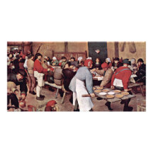Peasant Wedding By Bruegel D. Ä. Pieter Personalized Photo Card