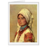 Peasant Woman From Muscel By Nicolae Grigorescu Cards