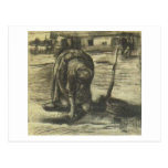 Peasant Woman Planting Potatoes, Vincent van Gogh Post Card