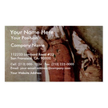 Peasant Woman With Jug By Grigorescu Nicolae Business Cards