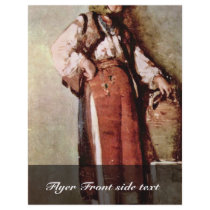 Peasant Woman With Jug By Grigorescu Nicolae Flyers
