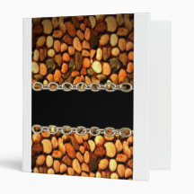 Pebble chain abstract by Valxart.com Vinyl Binder