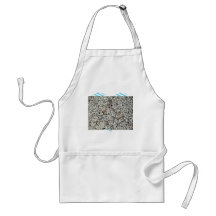 Pebble stone with dirt apron