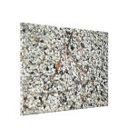 Pebble stone with dirt gallery wrapped canvas