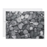Pebbles Black and White Invitation