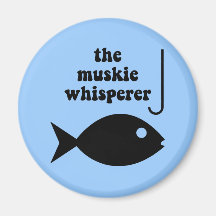 pêche de whisperer de muskie aimant pour réfrigérateur