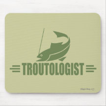 Pêche humoristique de truite tapis de souris