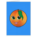 Pêche mignonne carte de vœux