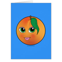 Pêche mignonne carte de vœux