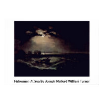 Pêcheurs en mer par Joseph Mallord William Turner affiches