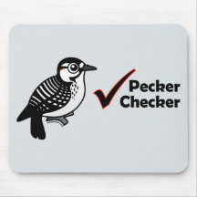 Pecker Chequered Mouse Pads