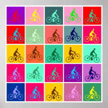 Pedalling Pop Posters