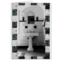 PEDESTAL SINK TESSA 1.jpg Greeting Cards