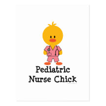Pediatric Nurse Chick Postcard