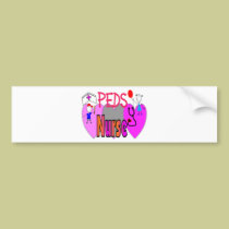 Pediatric Nurse Gifts, Unique Fun Designs bumper stickers