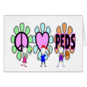 Pediatric Nurse "Peace-Love-Pediatrics" Gifts cards