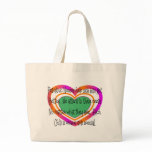 pediatric nurse poem heart tote bag