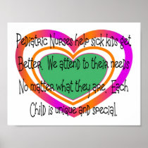 pediatric nurse poem heart posters