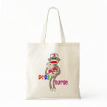 Pediatric Nurse Sock Monkey Tote bag