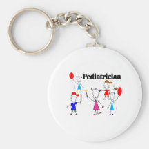 Pediatrician Gifts Kids Stickpeople Designs Keychain