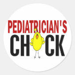 PEDIATRICIAN’S CHICK ROUND STICKER